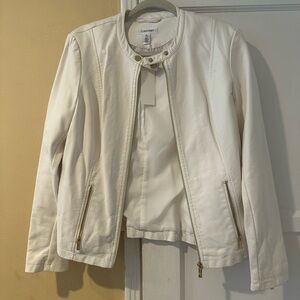 Calvin Klein Women's White Jacket size Medium